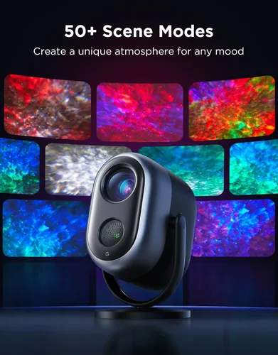 Miniatura 6 de Govee Luces de proyector de estrellas, efecto nebulosa colorida de 7 zonas, compatible con Matter, cobertura de 540 pies², luces de techo LED