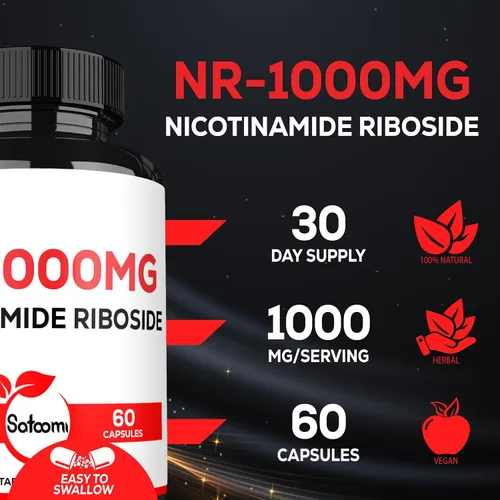 Miniatura 3 de Satoomi NAD nicotinamida ribósido - Suplemento NR 1000mg - 60 unidades durante 30 días