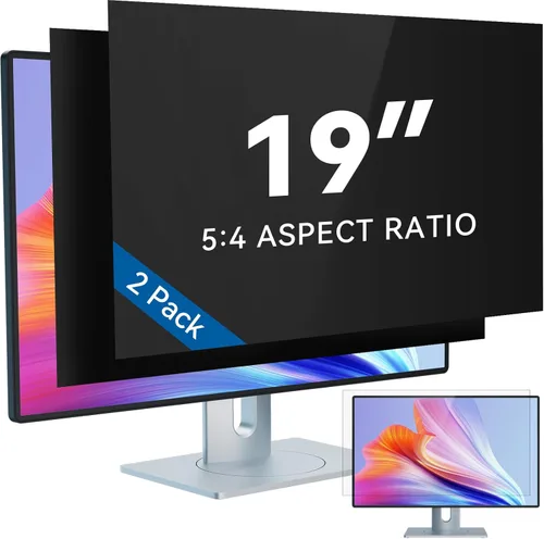 Miniatura 18 de IPROKKO Paquete de 2 filtros de pantalla de privacidad de computadora de 21.5 pulgadas para monitor de pantalla ancha de 16:9, protector de Pantalla