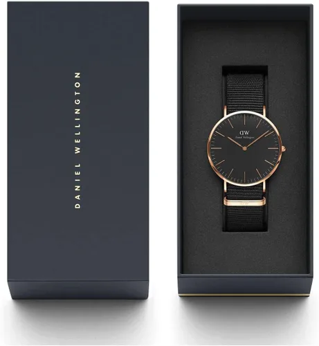 Miniatura 8 de Daniel Wellington Reloj Clásico Tela Oro Rosa (Poliéster)