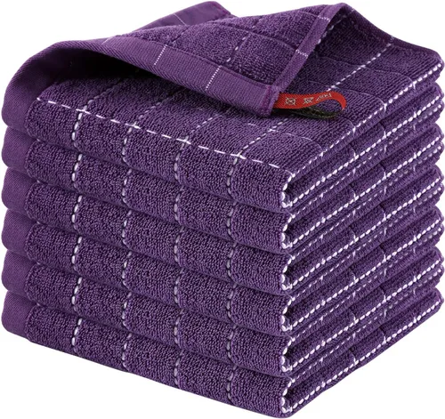 Miniatura 58 de Homaxy Paños de cocina 100% algodón de felpa, toallas de cocina ultra suaves y absorbentes para la cocina, adecuadas para secar y lavar platos