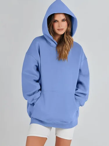 Miniatura 7 de ANRABESS Womens Oversized Hoodies Fleece Sweatshirts Long Sleeve Hooded Pullover Winter Clothes with Pocket