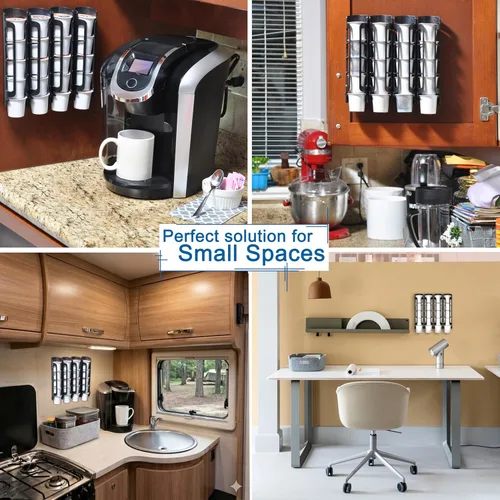 Miniatura 2 de STORAGENIE Soportes para tazas K, soportes para cápsulas de café para Keurig, soportes para KCup, almacenamiento de cápsulas K que ahorran espacio