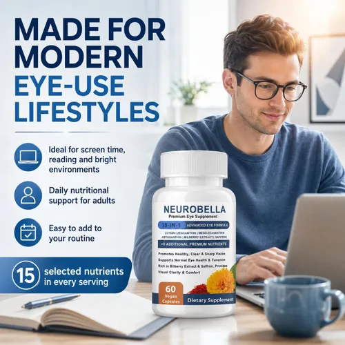Miniatura 4 de Neurobella Fórmula Avanzada 15 en 1 para Ojos Apoyo Nutricional, 60 Cápsulas Contiene carotenoides (luteína, zeaxantina, etc. ), extracto