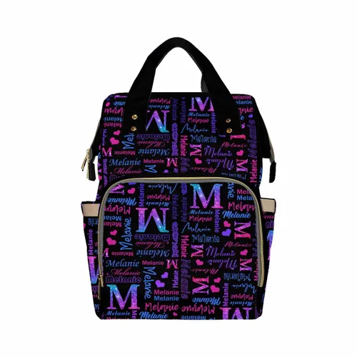 Miniatura 44 de InterestPrint Bolsa de pañales con nombre, mochila personalizada para hombres y mujeres, Color 17, Mochilas Daypack