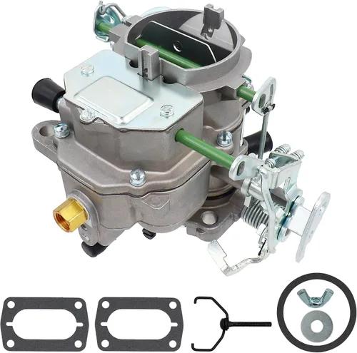 Miniatura 7 de NENKUTEN Carburador de 2 Barriles para Modelos de Dodge Truck Plymouth 273-318 4.5L 5.2L Motores V8 1966-1973 BBD Obturador Manual de 2BBL con Juntas