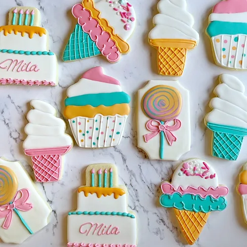 Miniatura 4 de Cortadores de galletas de helado, cono de helado de verano, moldes de galletas para pasteles de panadería, moldes de metal de acero inoxidable