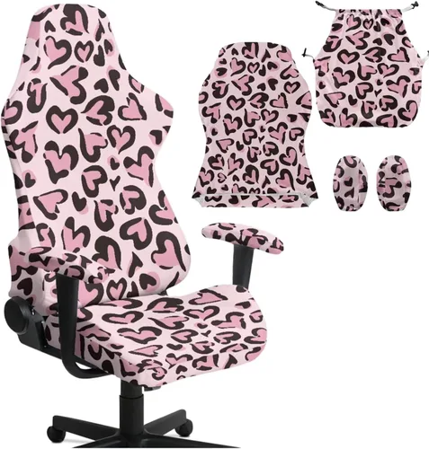 Miniatura 23 de Heart Gaming Chair Cover for Desk Chair Stretchy Armrest Covers Washable Ergonomic Office Seat Cover Dustproof Gaming Chairs Easy to Fit Home Office