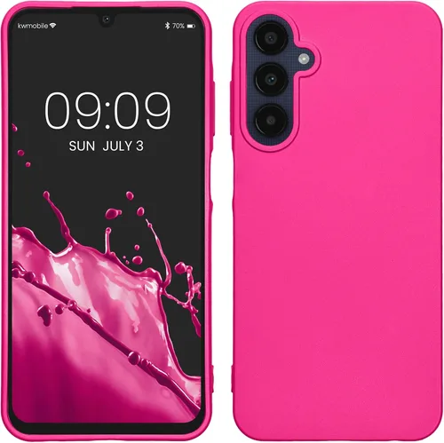 Miniatura 112 de kwmobile Funda compatible con Samsung Galaxy A23 4G / 5G - Funda de silicona TPU metálica suave y delgada - Rojo oscuro metálico