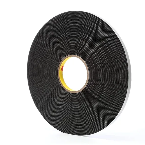 3M Cinta de espuma de vinilo 4516, negro, 1/4 in x 36 yardas, 62 mil