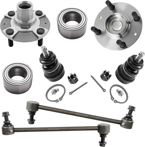 Miniatura 220 de Detroit Axle - Kit de nudillos de dirección delantera izquierda para Ford Edge Lincoln MKX 07-10, cojinete de rueda del lado del conductor, nudillo
