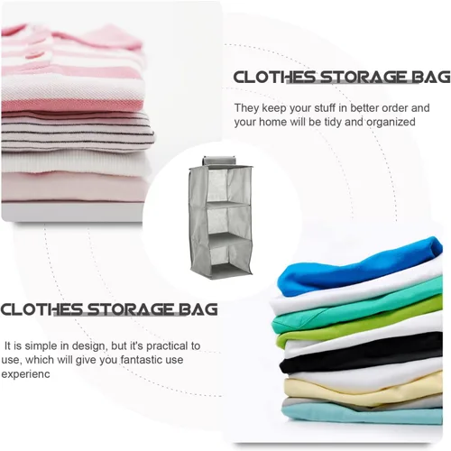 Miniatura 6 de Organizadores De Closet - Cubos de almacenamiento plegables de tela, contenedores plegables de almacenamiento de ropa, caja de almacenamiento