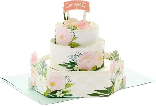 Hallmark Paper Wonder - Tarjeta de boda desplegable (Felices para siempre)