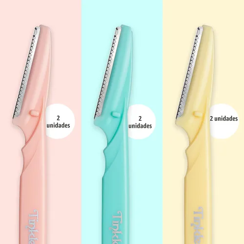 Miniatura 3 de Dorco Tinkle - Navaja para cejas, recortadora moldeadora de cabello y herramienta de retoque, rasuradora facial con cubierta de seguridad, 12