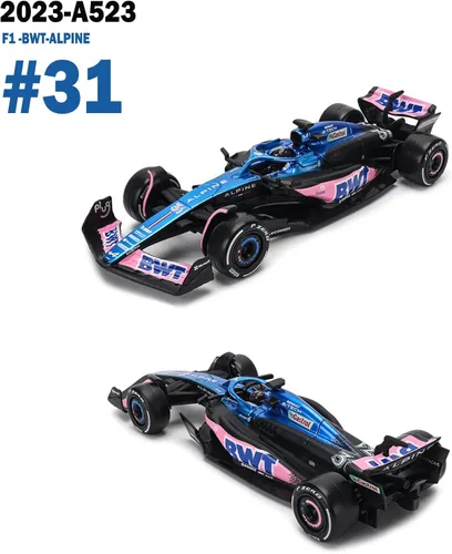Miniatura 2 de HTLNUZD Bburag 2023 1/43 F1 Team A523#31 E.Ocon - Modelo de automóvil de carreras de aleación para BWT-Alpine Die Cast para adultos, colección