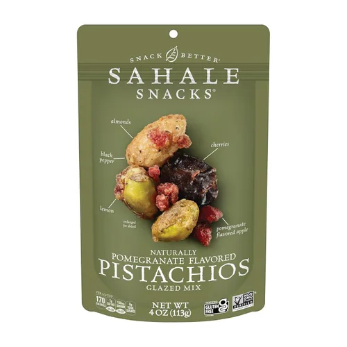 Miniatura 22 de Sahale Snacks - Mezcla glaseada de pacanas al ron y bananas, 4 onzas (paquete de 6)