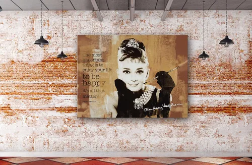 Miniatura 5 de SpiritualHands Audrey Hepburn Póster de Arte de Pared Lienzo Enmarcado, Pósteres de Arte de Pared Haus and Hues, Decoración de Pared Moderna Audrey