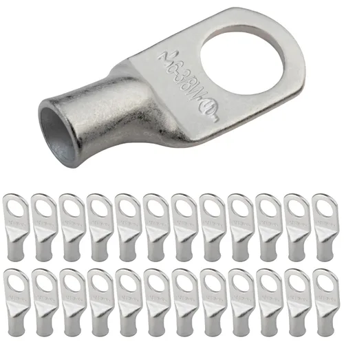 Miniatura 148 de SELTERM 5 piezas terminales de cable de cobre estañado 1/0 AWG perno de 1/2", extremos de cable de batería, terminales de anillo, conectores
