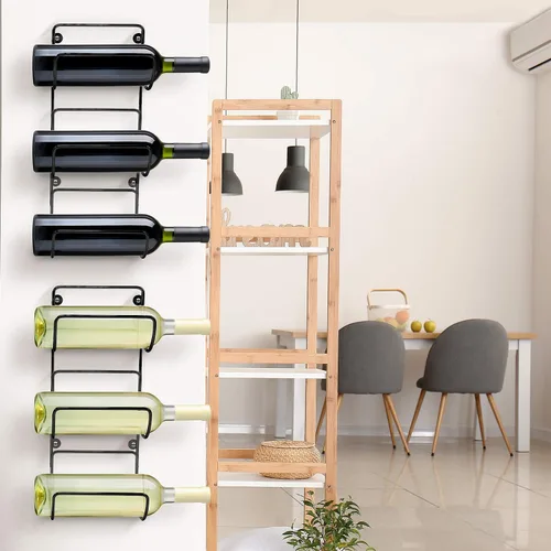 Miniatura 5 de Sorbus Toallero para pared de baño, 6 niveles para colgar toallas de baño, toallas de baño, ropa de cama, estantes negros para baño, spa, salón