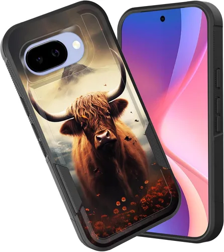 Miniatura 40 de Funda para Pixel 6A, funda híbrida de doble capa resistente a prueba de golpes de policarbonato duro de silicona suave TPU para Google Pixel 6A