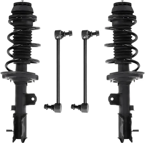 Miniatura 53 de Detroit Axle - Puntales delanteros con resorte helicoidal + enlaces de extremo de barras estabilizadoras de repuesto para Ford Flex Lincoln MKT