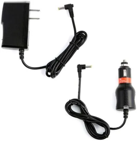 Cargador de coche + adaptador de corriente de CA para reproductor de DVD portátil Cinematix 70164 70165 70166