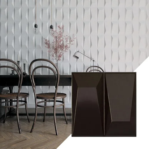 Miniatura 13 de Ekena Millwork WP12X12LOWH 11 7/8 pulgadas de ancho x 11 7/8 pulgadas de alto Locke EnduraWall Decorativo 3D Panel de pared cubre 0.98 pies cuadrados