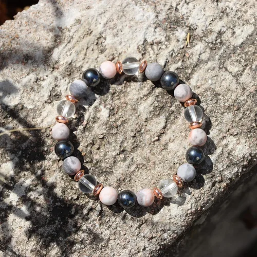 Miniatura 5 de GolbalJew Pulsera curativa para mujer, pulseras de cuentas de ansiedad, joyería de piedra curativa, pulsera de cristal para aliviar el estrés