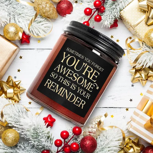 Miniatura 7 de Regalos para mujeres y hombres – Vela inspiradora relajante para aliviar el estrés – Amistad, regalo de cumpleaños para su hermana, esposa, novia