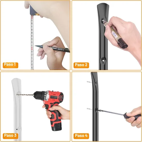 Miniatura 6 de WALMANN Estante de almacenamiento ligero para kayak, ganchos de kayak de montaje en pared para garaje, perchas de almacenamiento utilitario
