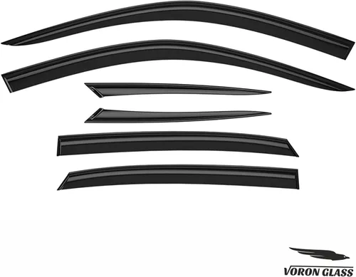 Miniatura 8 de Voron Glass - Protectores de lluvia adhesivos extra duraderos para Honda Civic 2022-2026 Sedan, deflectores de ventana, viseras de ventilación, 6