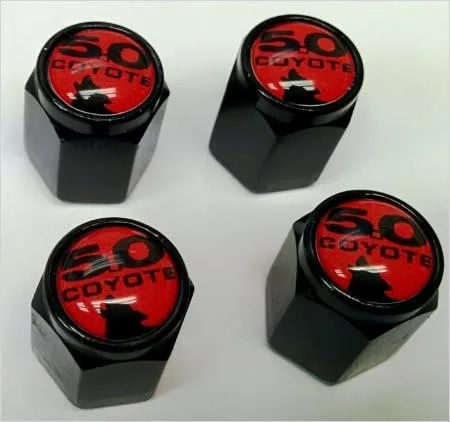 Tapas de válvula de vástago para Ford Mustang Coyote 5.0 Shelby GT Negro - Coyote rojo