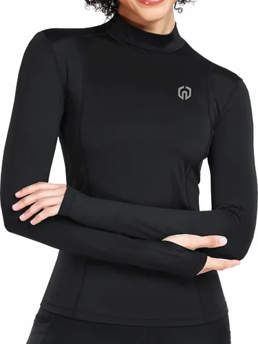 Miniatura 60 de NELEUS - Camisa deportiva de compresión atlética, de manga larga, para mujer, dry fit, paquete de 3