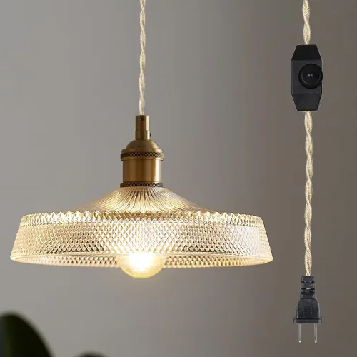 Miniatura 10 de Sedelan Lámpara Colgante Vintage, Luces Colgantes de Vidrio Isla de Cocina, Lámpara Colgante Antigua, Iluminación Colgante Interior para Cocina