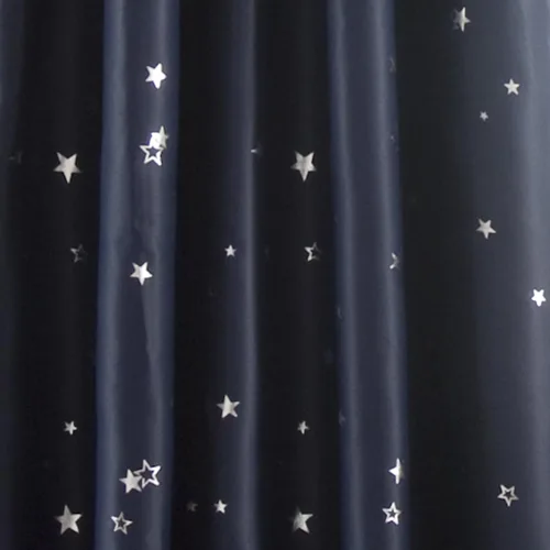 Miniatura 4 de Lush Decor Star - Par de paneles de cortinas opacas para ventana, 63 pulgadas de largo x 52 pulgadas de ancho, gris claro