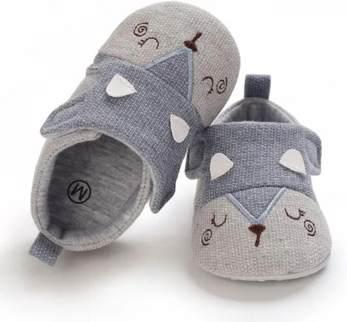 Miniatura 4 de Zapatos de punto para recién nacidos, para niños y niñas, con suela antideslizante suave, para cuna, para niños pequeños, zapatos de calcetín