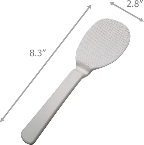 Miniatura 3 de EIKS Espátula de paleta de arroz antiadherente con soporte de ventosa para patata de arroz