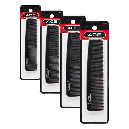 Miniatura 4 de GOODY ACE - Peine de pelo de bolsillo para hombres, 5 pulgadas, negro, ideal para todo tipo de cabello, dientes finos para cabello fino a mediano