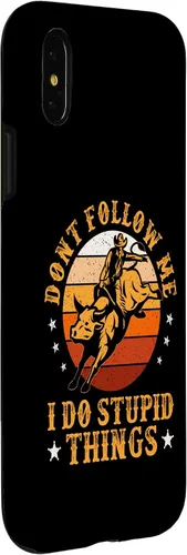 Miniatura 9 de Carcasa vintage para iPhone XS Max Don't Follow Me I Do Stupid Things