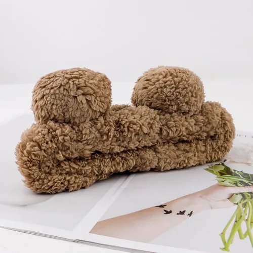 Miniatura 7 de YISSION 2 diademas de spa con orejas de oso, banda antideslizante para lavado de cara, maquillaje, cuidado de la piel, diadema facial, banda