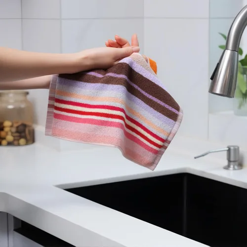 Miniatura 4 de Oeleky - Paños de cocina para lavar platos, trapos de platos ultra absorbentes, paños de limpieza de algodón, paquete de 8, 12x12 pulgadas