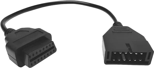 Adaptador OBD1 a OBD2, lector de código de cable automático, herramienta de extensión de diagnóstico, OBD1 de 12 pines a OBD2 16 pines, cable de