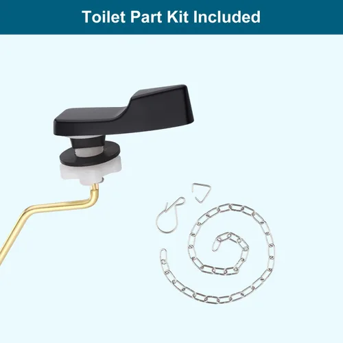 Miniatura 3 de Kit de reemplazo universal de mango de inodoro de montaje lateral en metal compatible con inodoro American Standard/Mansfield/Gerber/TOTO/Kohler