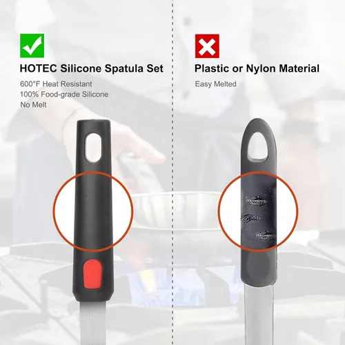 Miniatura 4 de HOTEC Batidores de acero inoxidable y espátula Turner