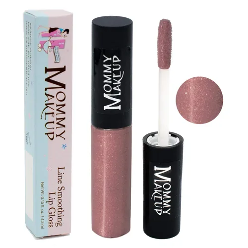 Miniatura 11 de Mommy Makeup Line Smoothing Lip Gloss con algas marrones y algas doradas, brillante, hidratante, alto brillo, sin parabenos en Spumante