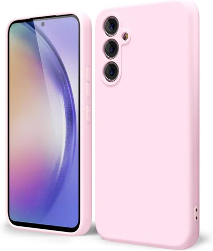 Miniatura 148 de oakxco Funda para teléfono Samsung Galaxy A12 con agarre de silicona líquida, linda delgada fina suave cubierta de gel de goma TPU lisa para mujeres