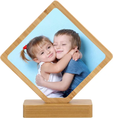 Miniatura 22 de GREUS Marcos de fotos personalizados, placa de cristal para fotos, regalo personalizado para cumpleaños, bebé, nacimiento, boda, Navidad, día de San