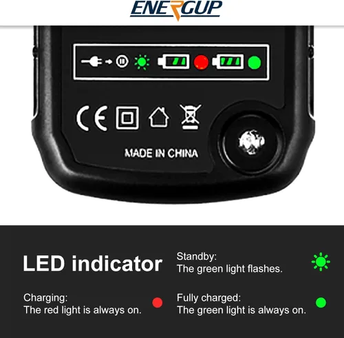 Miniatura 5 de Energup Reemplazo de 20 voltios para batería Worx 20V y kit de cargador, compatible con Worx 20Volt WA3520 WA3525 WA3575 WG151s WG251s WG540s WG545s
