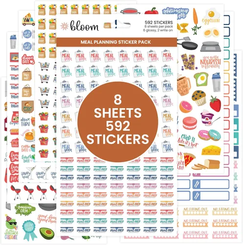 Miniatura 10 de bloom daily planners Calcomanías de planificador de presupuesto para finanzas personales, presupuestos, dinero, facturas, deudas y gastos