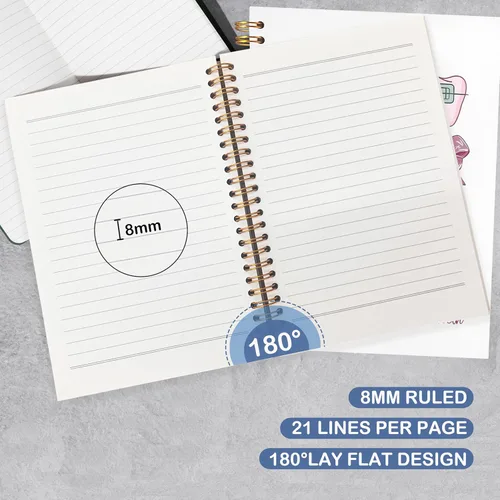 Miniatura 3 de Cuaderno de regalos para dentistas, asistente de higienista dental, regalos de oficina para mujeres, cuaderno de tapa dura en espiral de 5.5 x 8.3